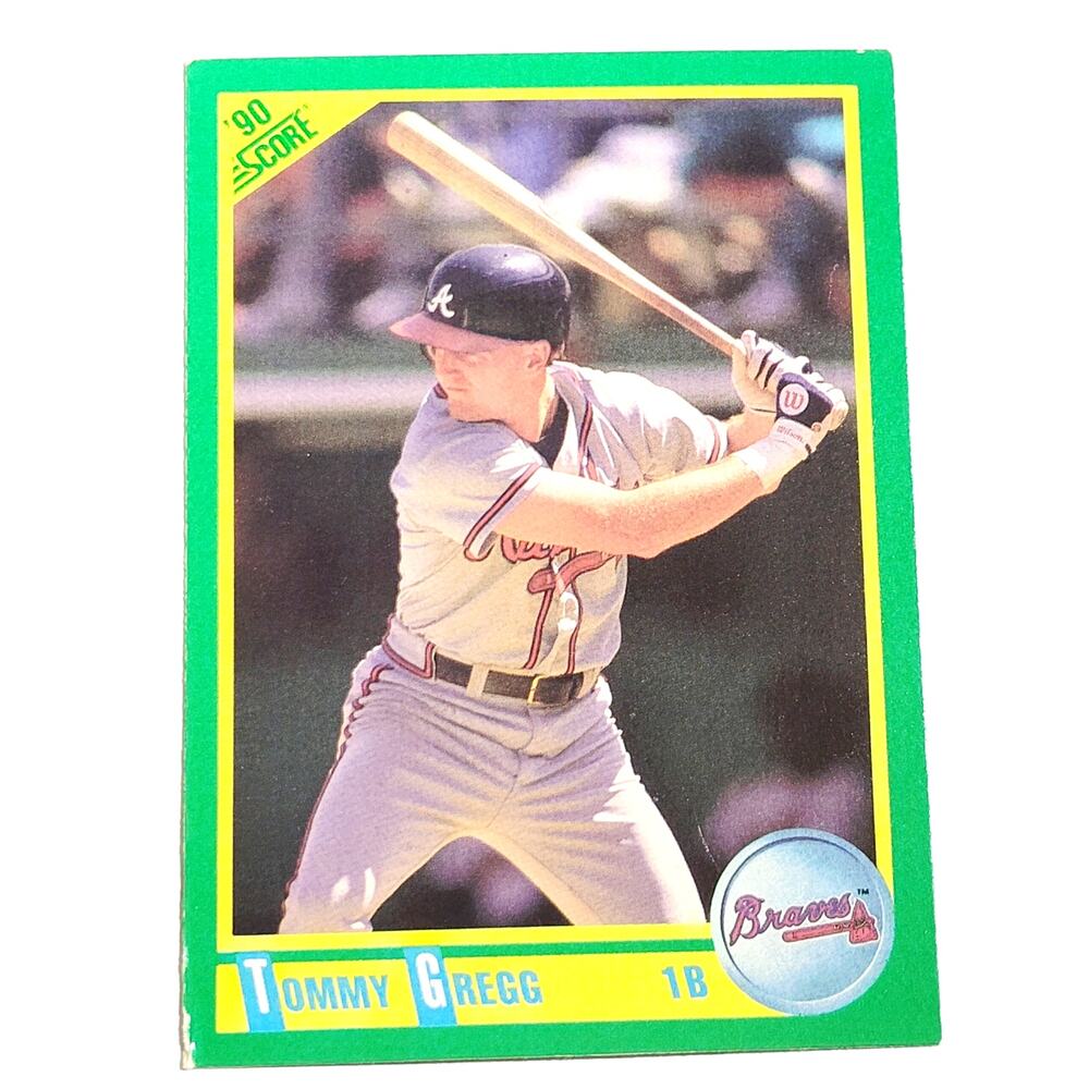 1990 Score Tommy Gregg Card No. 78 Atlanta Braves 1B VG/EX